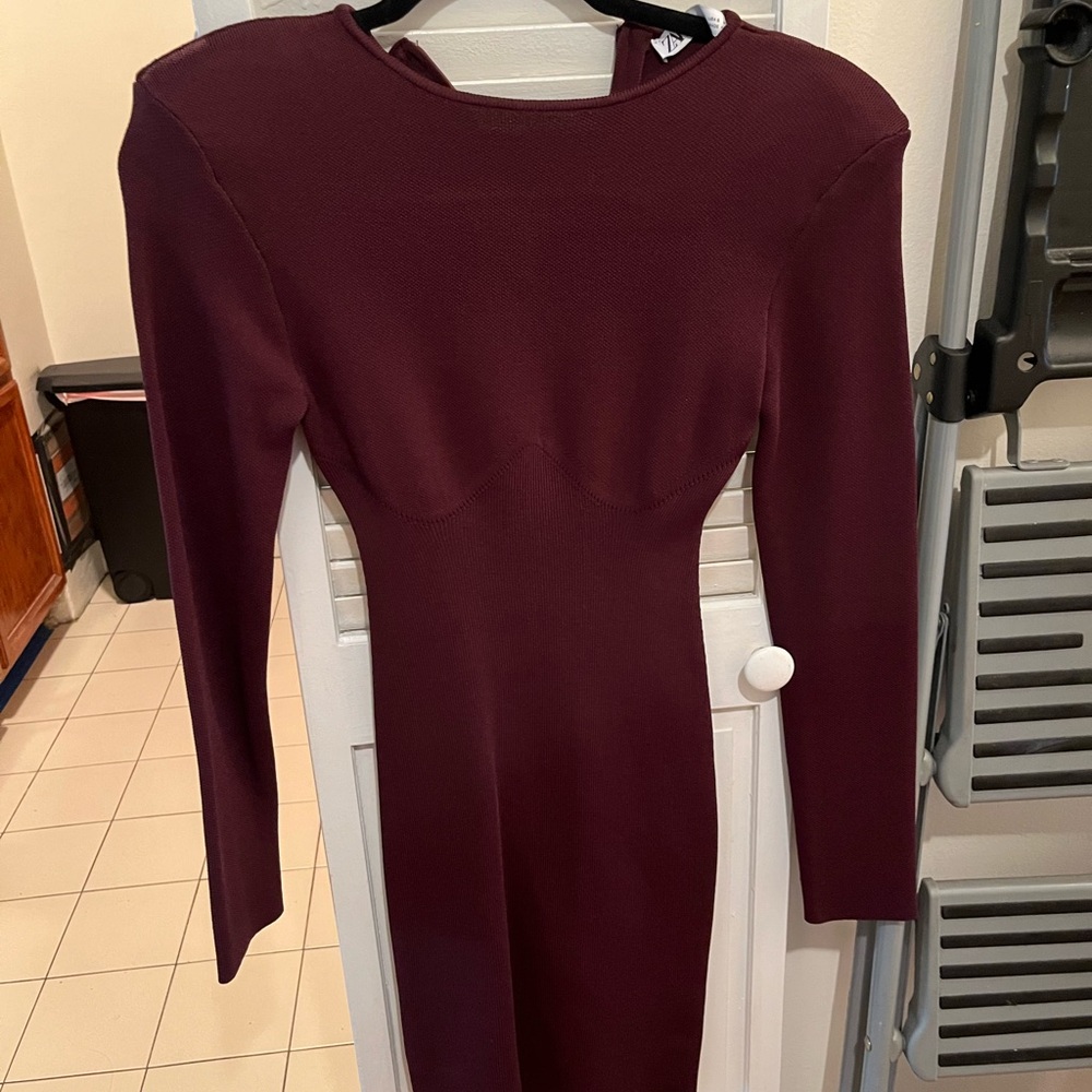 Zara maroon dress